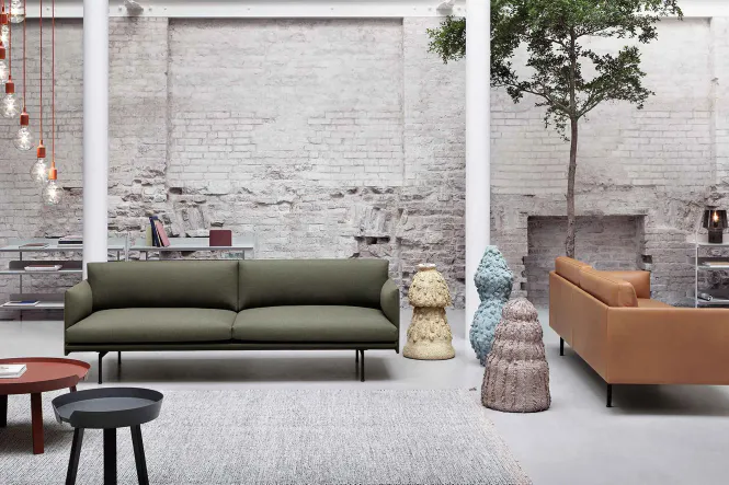Hovedbilde Muuto Outline Sofa  3-seter - Remix 163 / Sorte ...