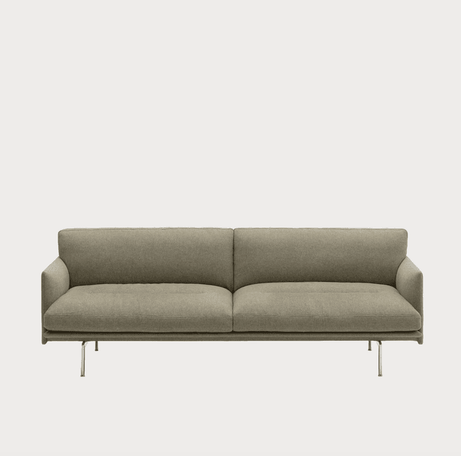 Hovedbilde Muuto Outline Soft 3-seter sofa - Clay 15 / ...