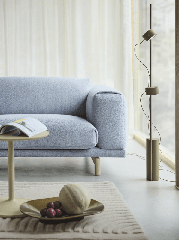Muuto Rest 3 1/2 Sofa - Hearth 6 / Sorte bein