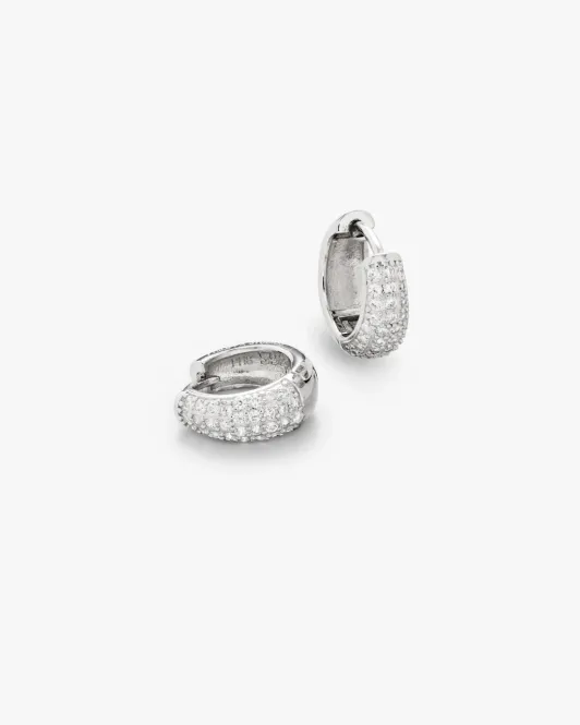 Hovedbilde Philippa Studios - Dome Pave Hoops Small Sølv