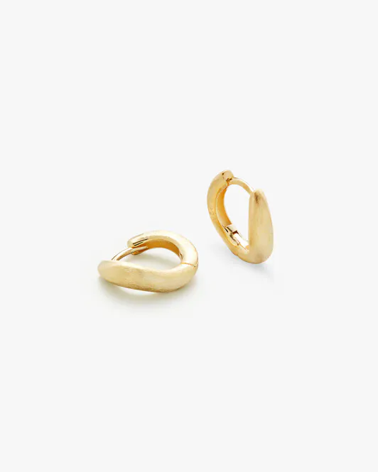 Hovedbilde Philippa Studios - Wave Satin Hoops Small Gull