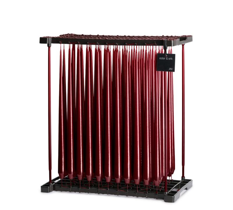 Ester og Erik Lys 42 cm 2-pk Deep Wine / Lakk