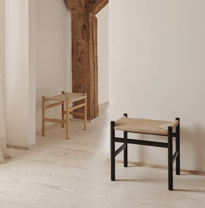 Hovedbilde CH53 fotskammel Eik / Naturflett - Flere ...