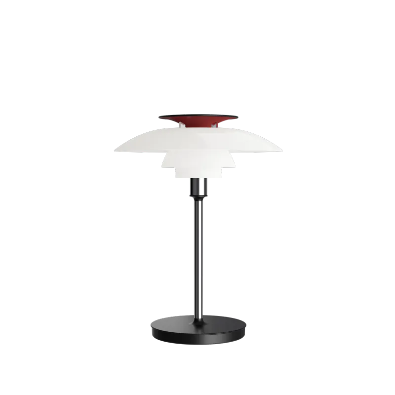 Louis Poulsen PH80 Portabel Lampe - Opal white/high lustre chrome plated