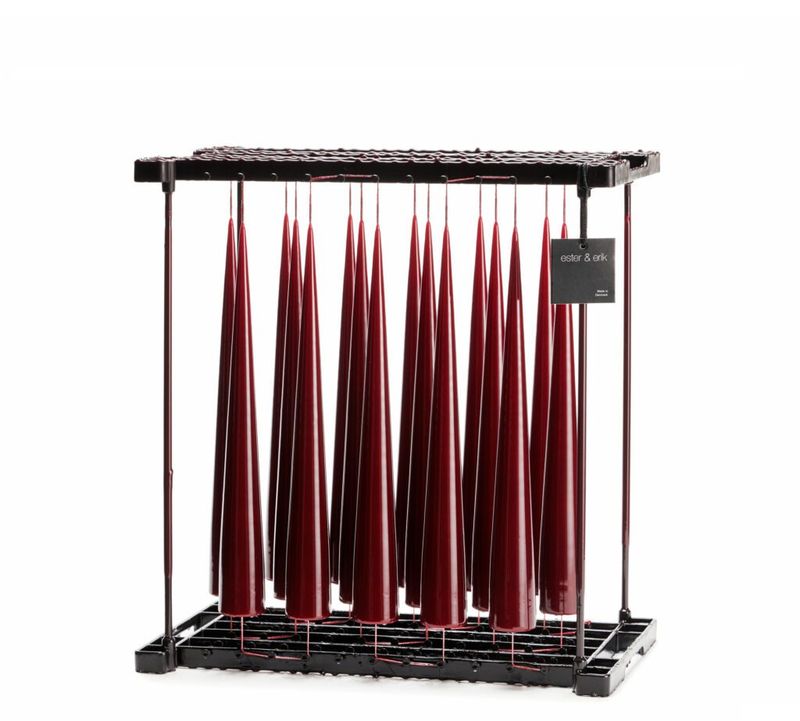 Ester og Erik Kjeglelys 37 cm Deep Wine / Lakk