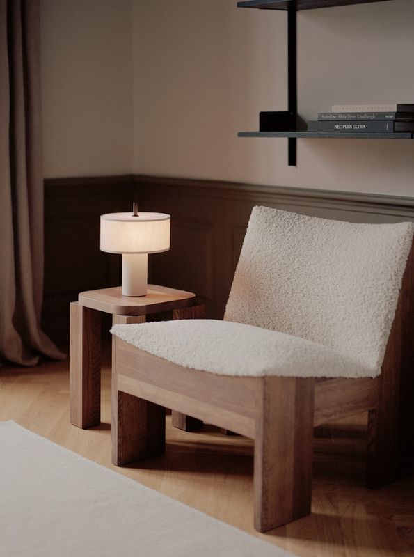 New Works Margin portabel lampe - Beige