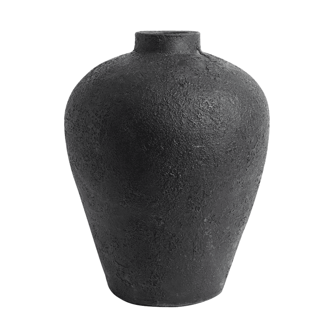 Hovedbilde Krukke Luna 40, Sort Terracotta
