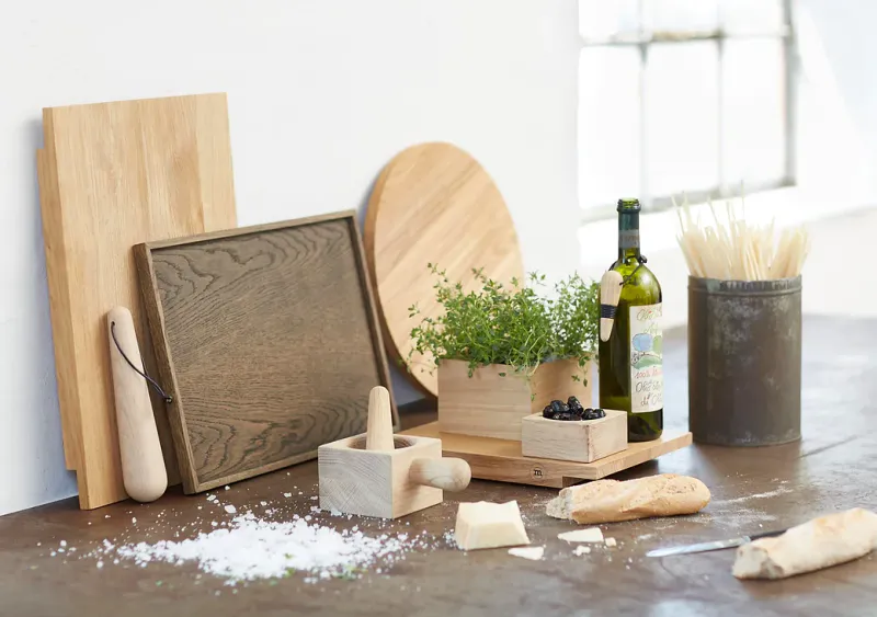 The Oak Men Square Tray - Square 225 , Oak