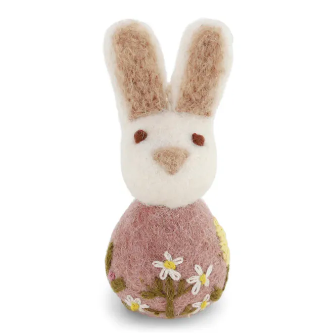 Hovedbilde Gry & Sif Påskehare med broderi -  Lavendel