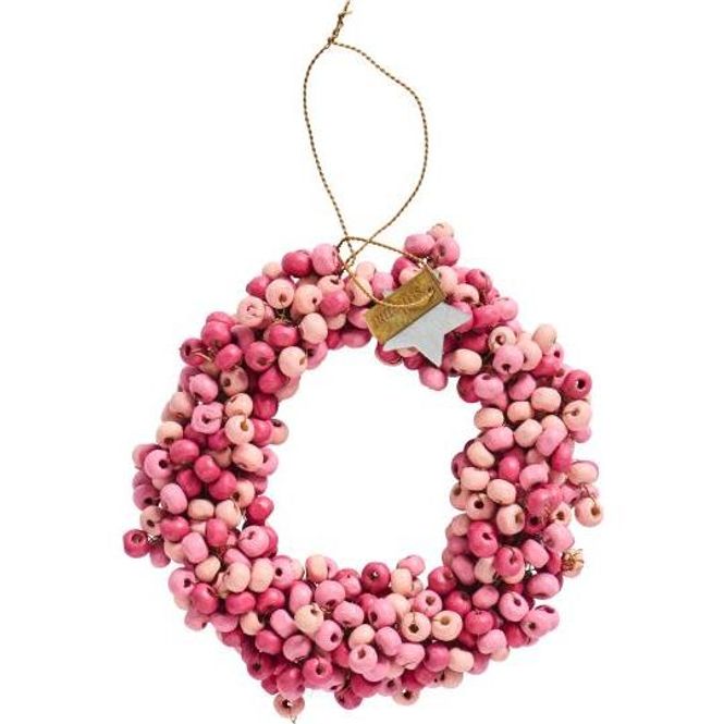 Hovedbilde Stillenat Krans m/træperler håndlavet Ø 4 cm